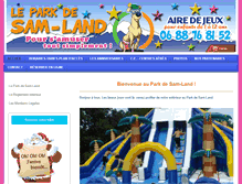 Tablet Screenshot of leparkdesamland.fr